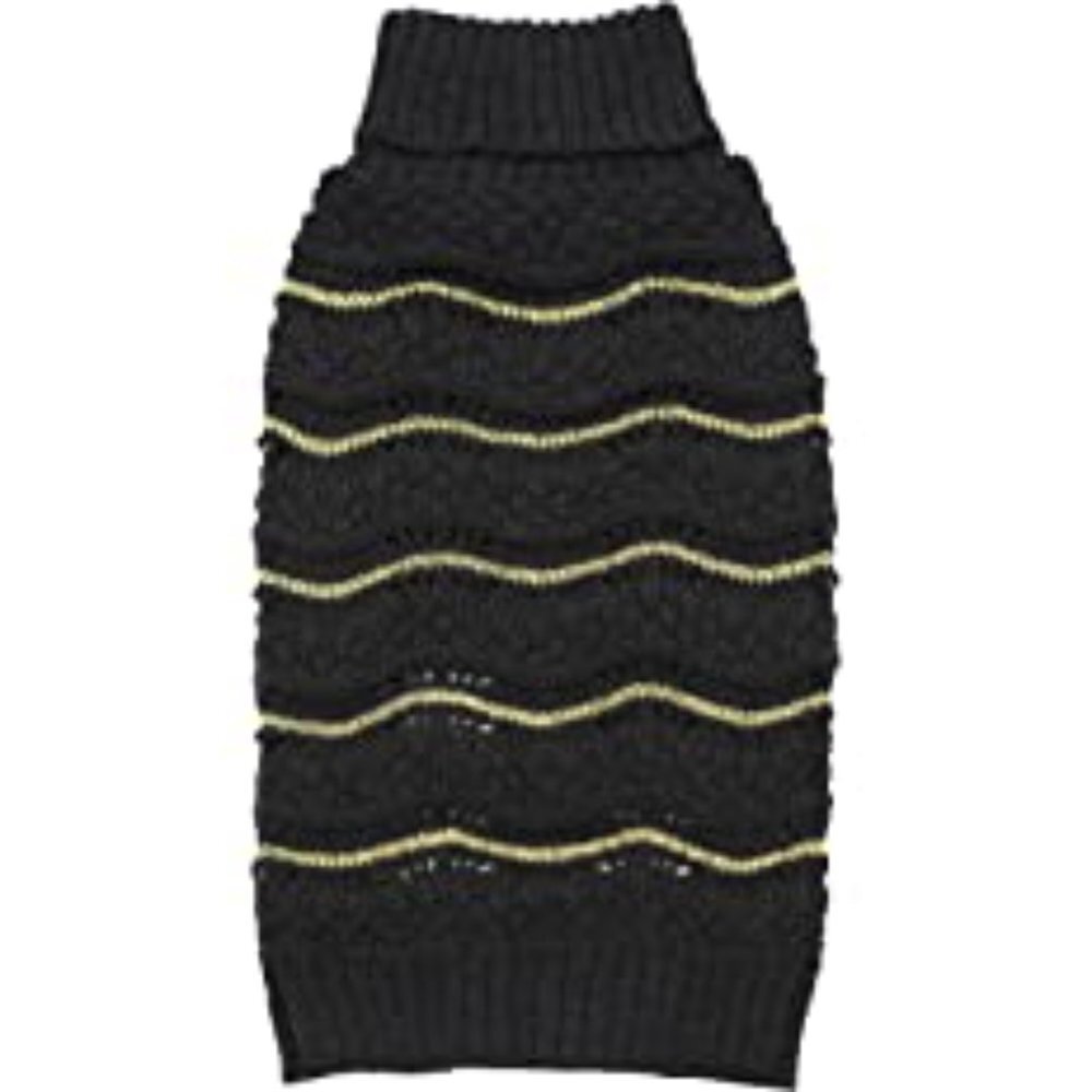 Kyeese Gold Thread Weave Patten Dog Sweater Size XL NWT